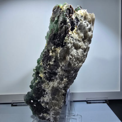 XXL Fluorite, Smoky Quartz, Schorl Tourmaline, Hyalite, Muscovite Erongo, Namibia 225*110*81mm #12687