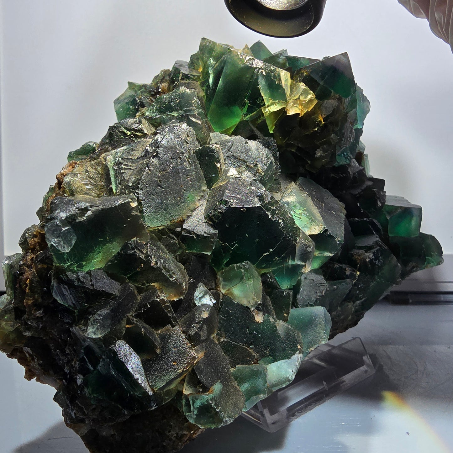 XXL Phantom Fluorite Cube Specimen, Green Tiled Okorusu, Namibia 173*123*80mm #12688