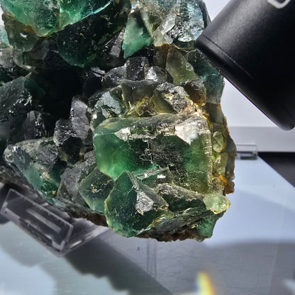 XXL Phantom Fluorite Cube Specimen, Green Tiled Okorusu, Namibia 173*123*80mm #12688