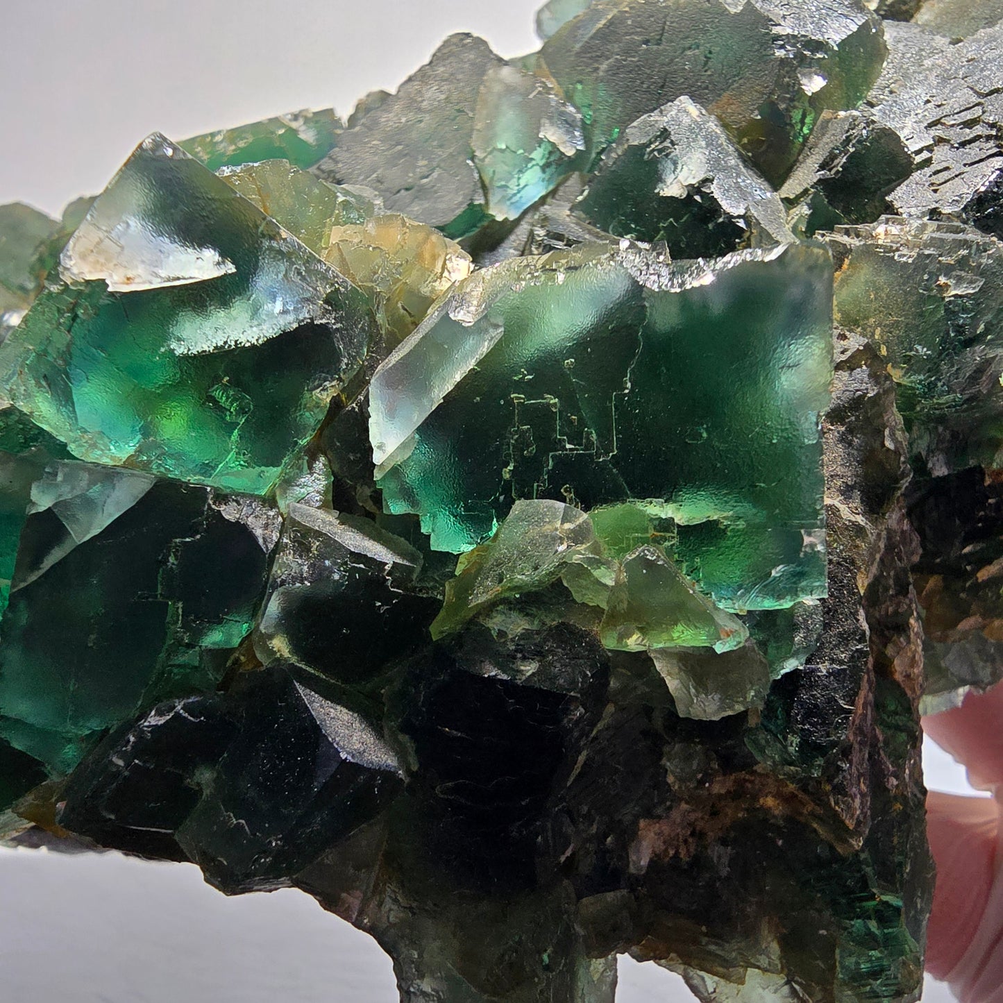 XXL Phantom Fluorite Cube Specimen, Green Tiled Okorusu, Namibia 173*123*80mm #12688