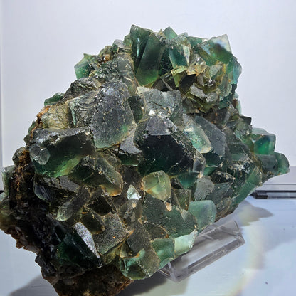 XXL Phantom Fluorite Cube Specimen, Green Tiled Okorusu, Namibia 173*123*80mm #12688