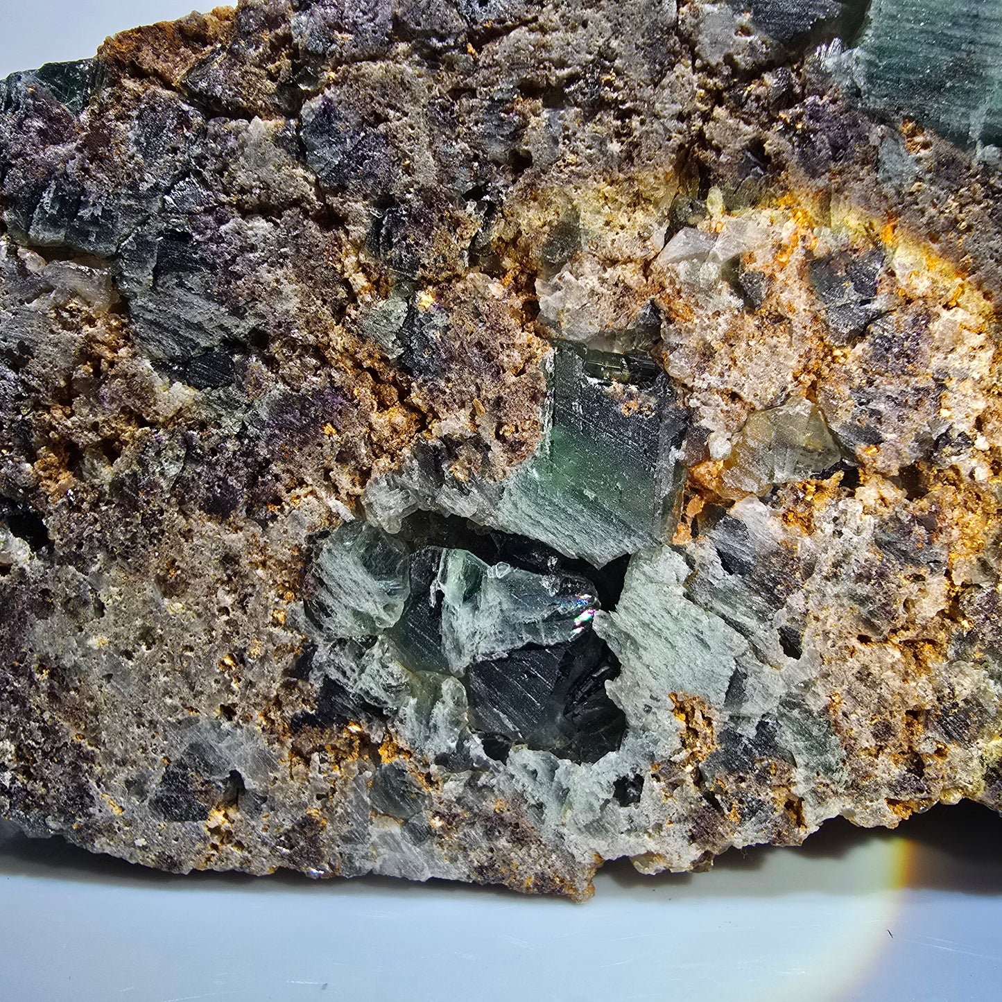 XXL Phantom Fluorite Cube Specimen, Green Tiled Okorusu, Namibia 173*123*80mm #12688