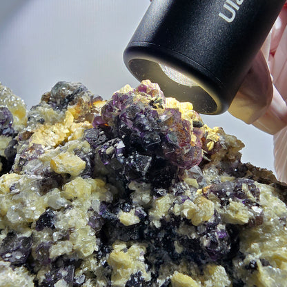 XXL Colorful Phantom Fluorite, Schorl Tourmaline, Hyalite, Muscovite Erongo, Namibia 190*115*95mm #12690