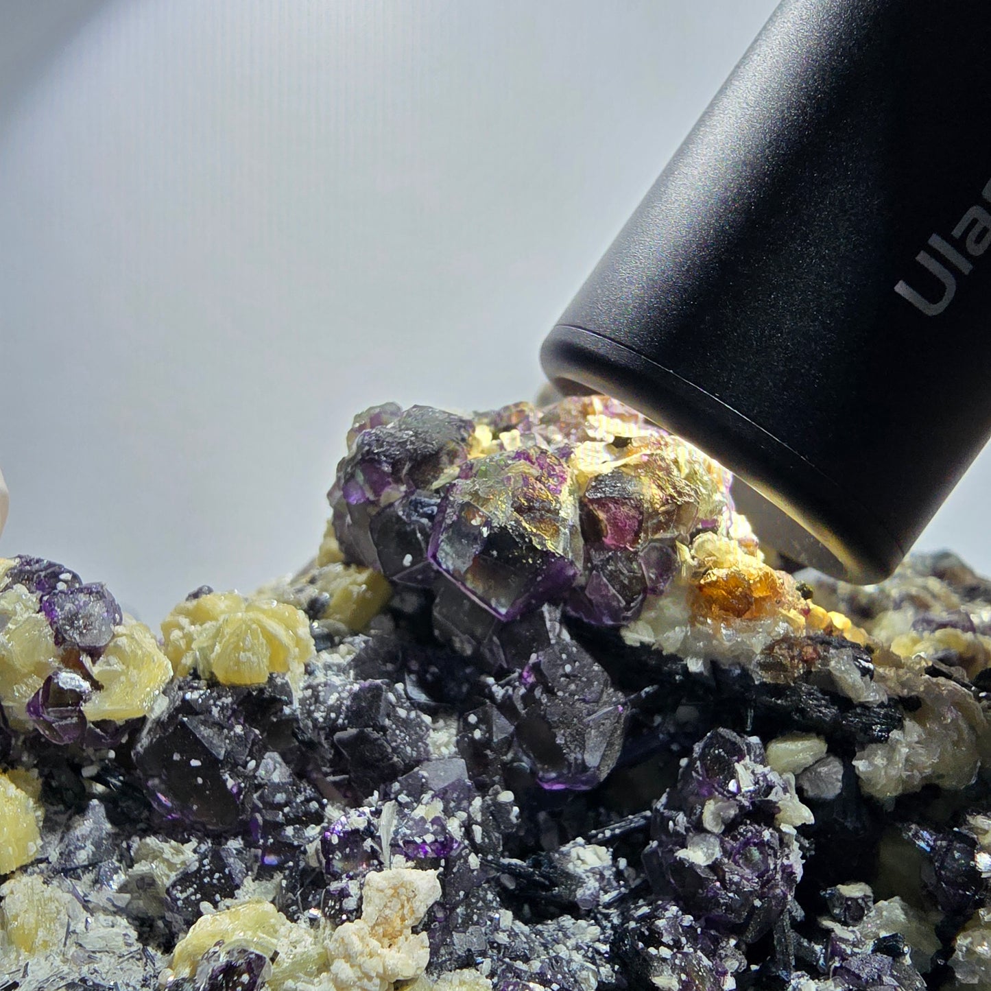 XXL Colorful Phantom Fluorite, Schorl Tourmaline, Hyalite, Muscovite Erongo, Namibia 190*115*95mm #12690