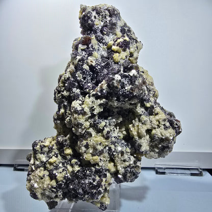 XXL Colorful Phantom Fluorite, Schorl Tourmaline, Hyalite, Muscovite Erongo, Namibia 190*115*95mm #12690