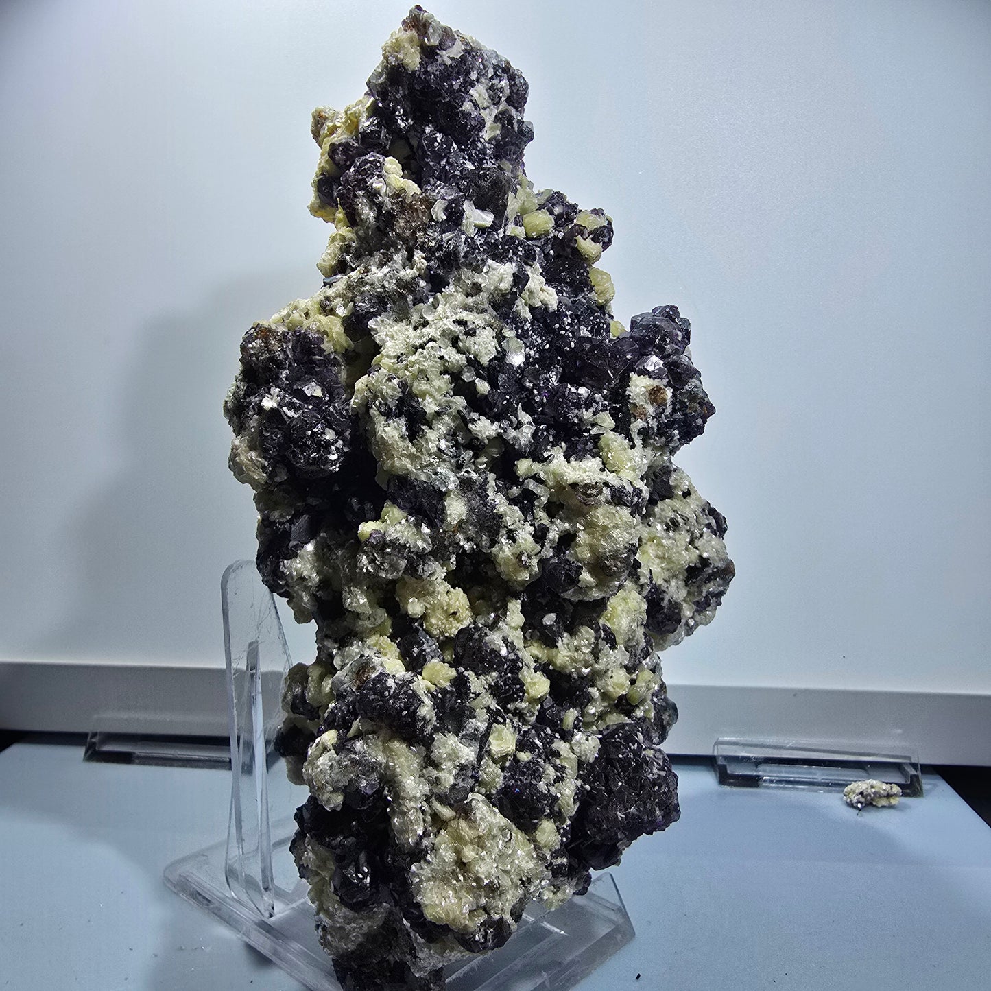 XXL Colorful Phantom Fluorite, Schorl Tourmaline, Hyalite, Muscovite Erongo, Namibia 190*115*95mm #12690