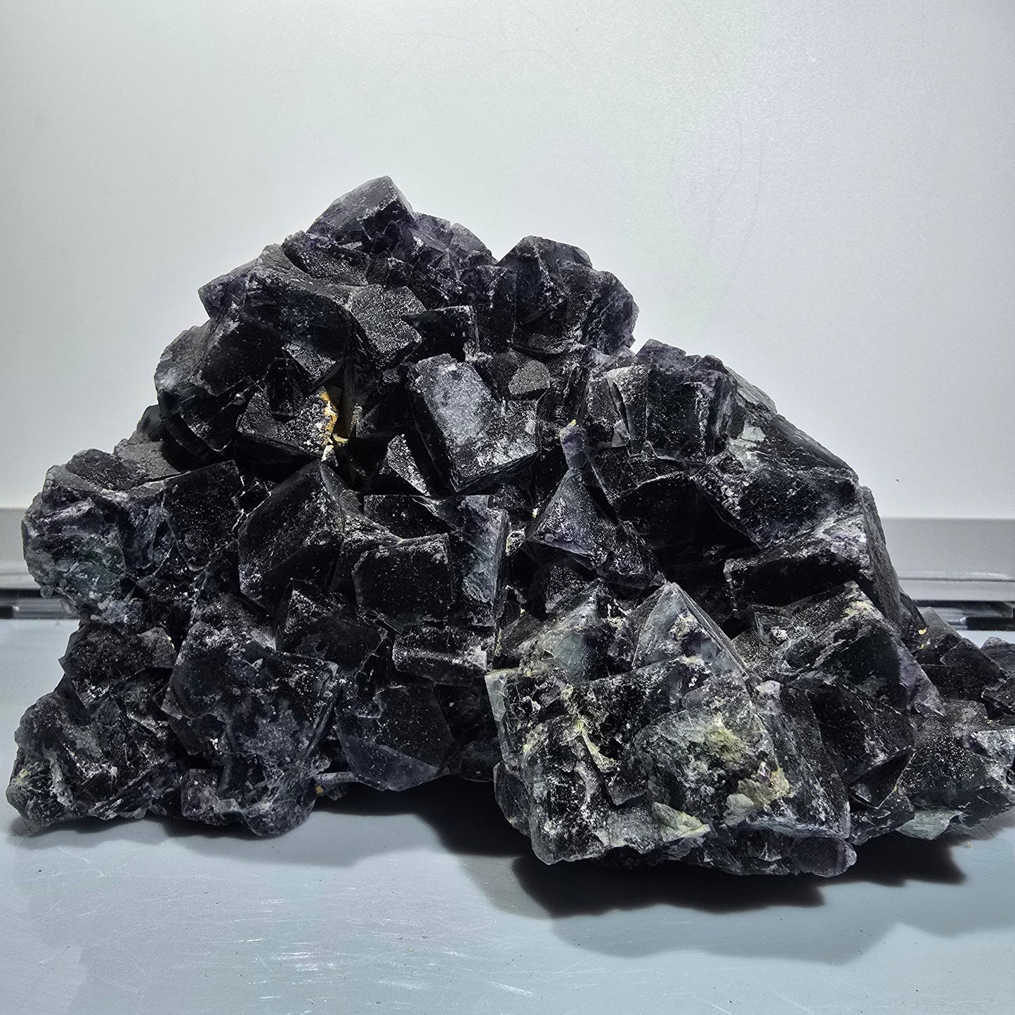 XXL Phantom Fluorite Cube Specimen Blue Purple Butterfly Pocket, Okorusu, Namibia 160*111*82 #12693