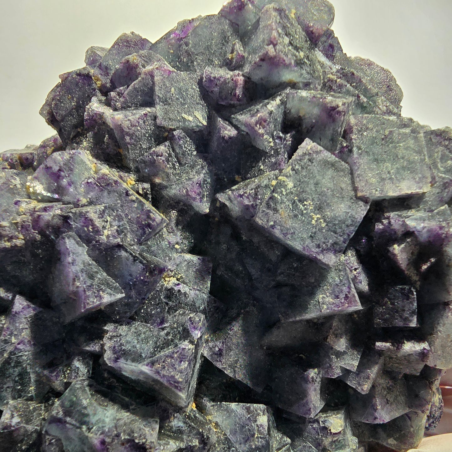 XXL Phantom Fluorite Cube Specimen Blue Purple Butterfly Pocket, Okorusu, Namibia 160*111*82 #12693