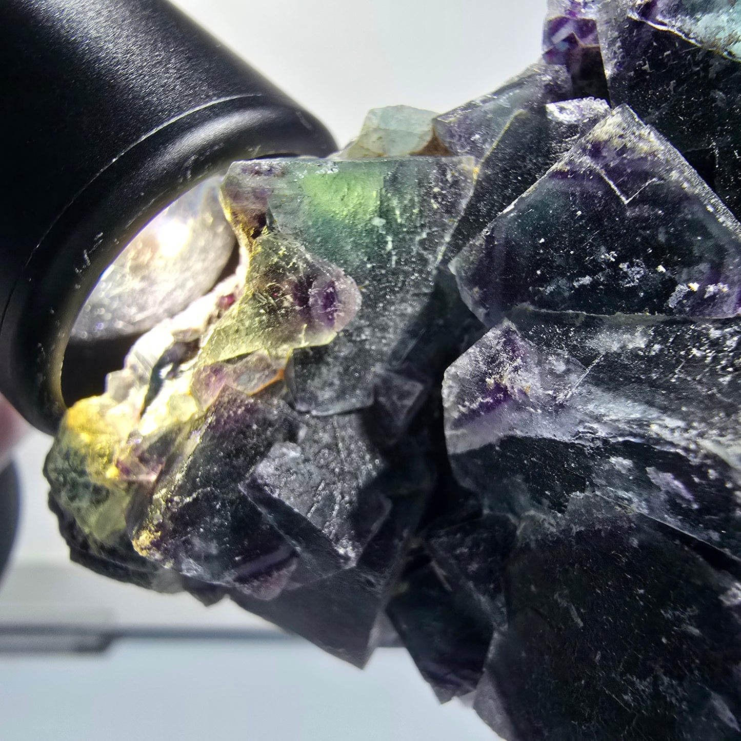 XXL Phantom Fluorite Cube Specimen Blue Purple Butterfly Pocket, Okorusu, Namibia 160*111*82 #12693