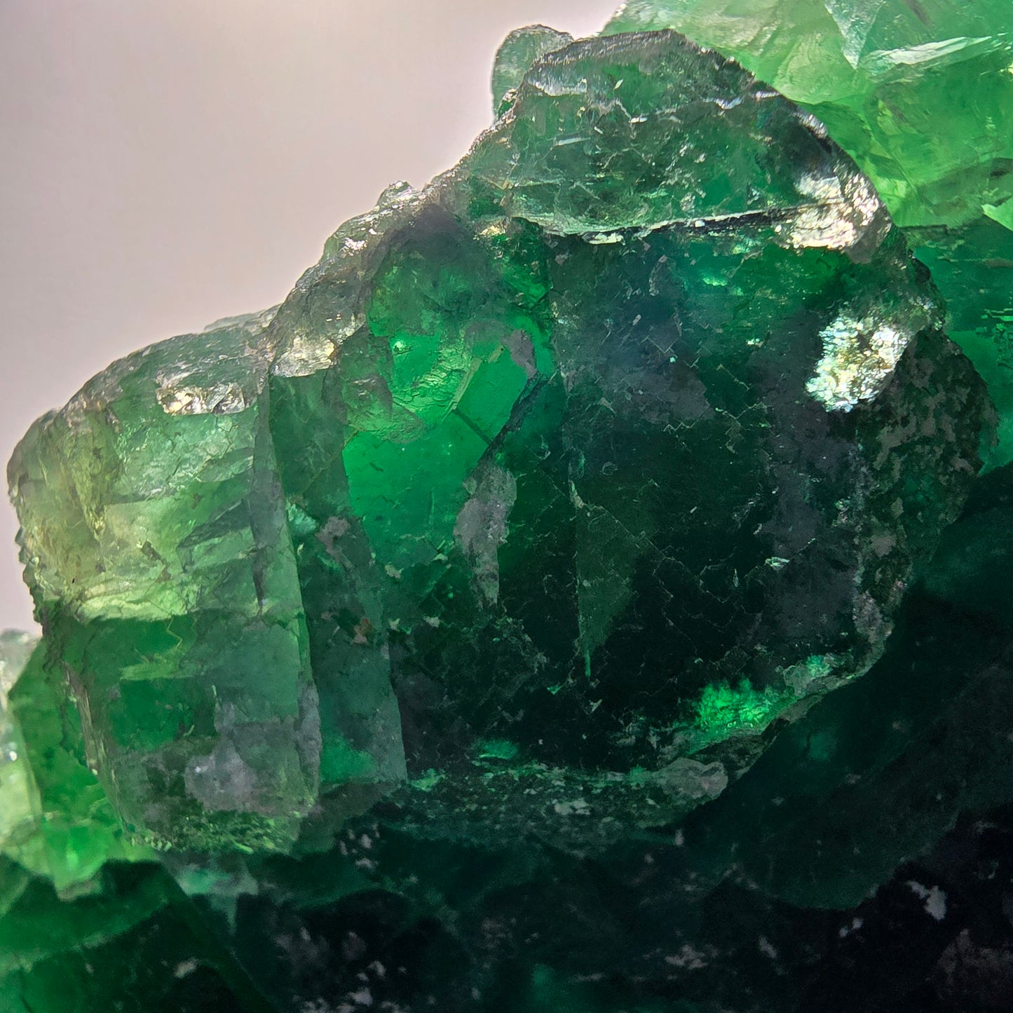 XXL Phantom Fluorite Cube Specimen, tessellated, green Okorusu Namibia 170*139*42mm #12696