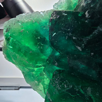 XXL Phantom Fluorite Cube Specimen, tessellated, green Okorusu Namibia 170*139*42mm #12696