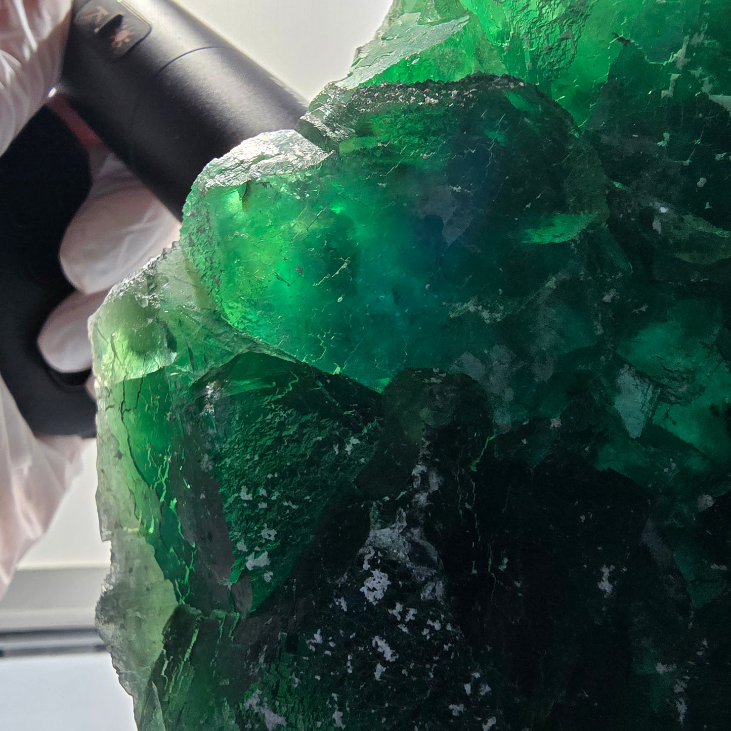 XXL Phantom Fluorite Cube Specimen, tessellated, green Okorusu Namibia 170*139*42mm #12696