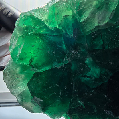 XXL Phantom Fluorite Cube Specimen, tessellated, green Okorusu Namibia 170*139*42mm #12696