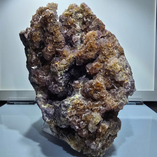 XXL Phantom Fluorit Würfel Stufe grün lila Okorusu, Namibia 173*132*98mm #12699