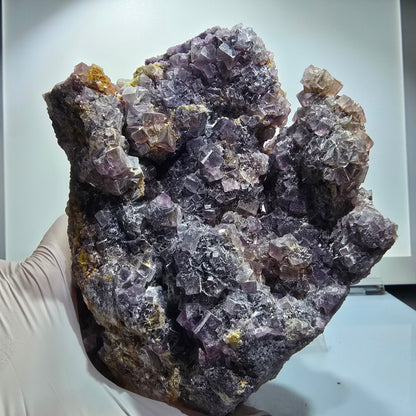 XXL Phantom Fluorite Cube Specimen Green Purple Okorusu, Namibia 173*132*98mm #12699