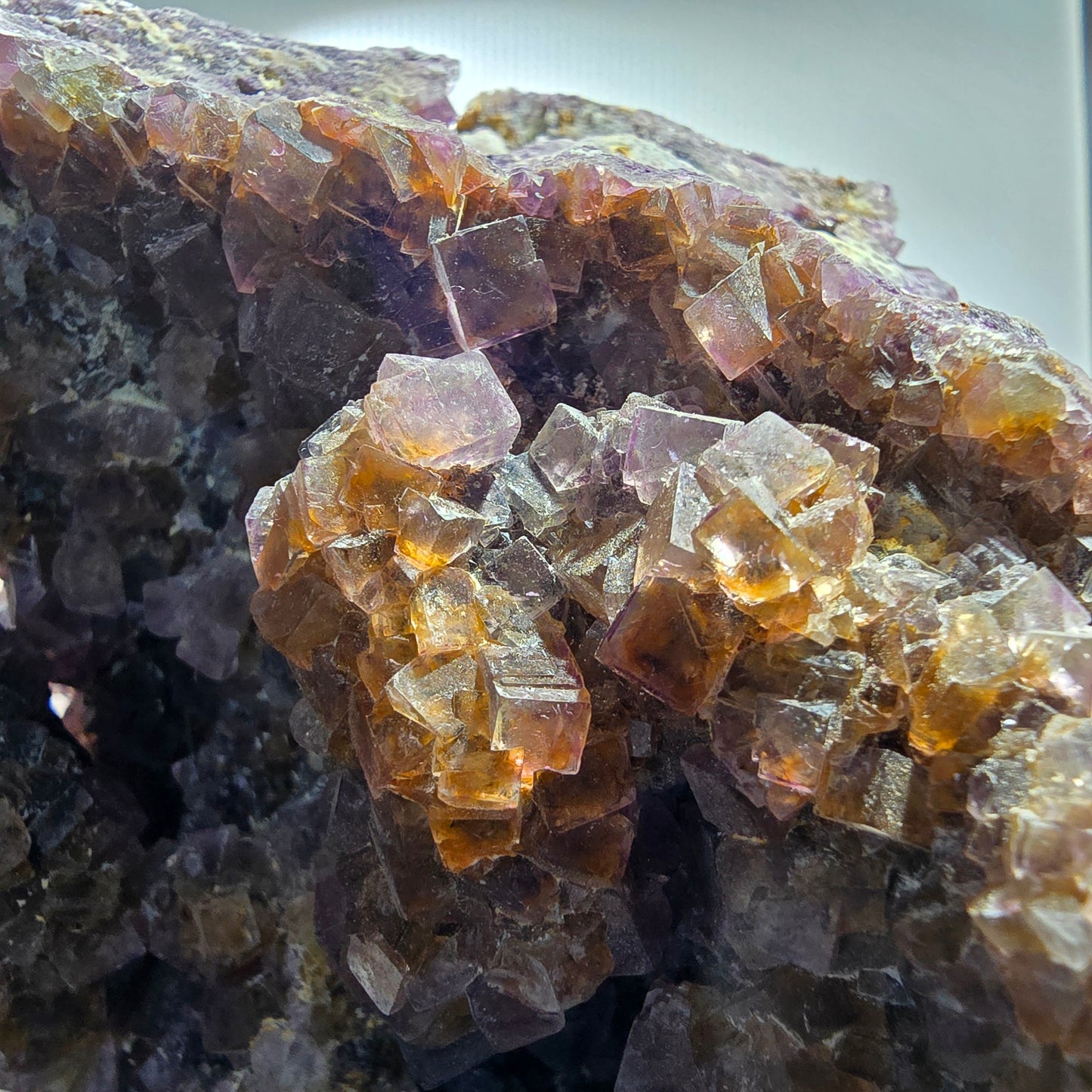 XXL Phantom Fluorite Cube Specimen Green Purple Okorusu, Namibia 173*132*98mm #12699