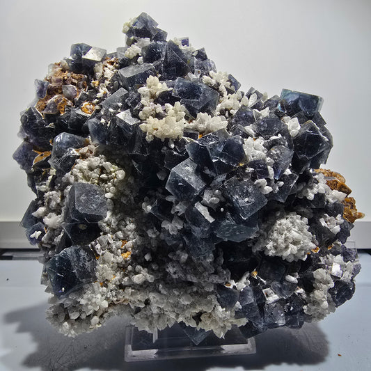 XXL Phantom Fluorit Würfel, Quarz Stufe, lila grün Okorusu, Namibia 192*160*107mm #12700