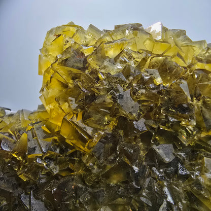 Stade de cube de fluorine fantôme XXL, poche à miel jaune Okorusu Namibie 185*22*97mm #12701
