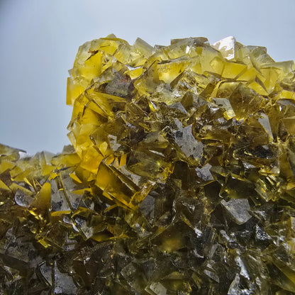 Stade de cube de fluorine fantôme XXL, poche à miel jaune Okorusu Namibie 185*22*97mm #12701
