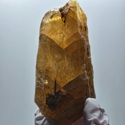 XL Natürlicher Honig Calcit Kristall, gelb orange Erongo, Namibia 109*57*41mm #12702