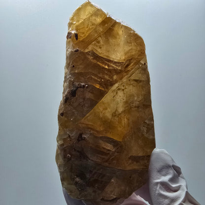 XL Natürlicher Honig Calcit Kristall, gelb orange Erongo, Namibia 109*57*41mm #12702