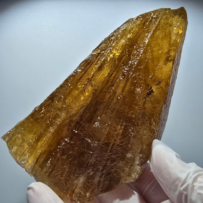 XL Natürlicher Honig Calcit Kristall, gelb orange Erongo, Namibia 125*77*49mm #12706