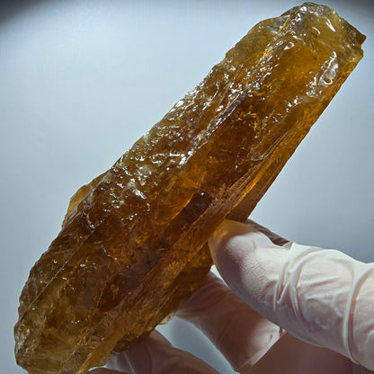 XL Natürlicher Honig Calcit Kristall, gelb orange Erongo, Namibia 125*77*49mm #12706