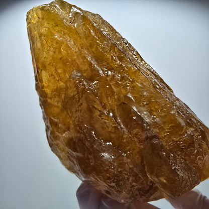 XL Natürlicher Honig Calcit Kristall, gelb orange Erongo, Namibia 125*77*49mm #12706