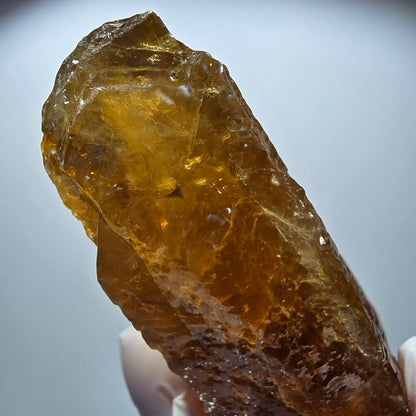 XL Natürlicher Honig Calcit Kristall, gelb orange Erongo, Namibia 125*77*49mm #12706