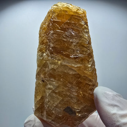 Natürlicher Honig Calcit Kristall, gelb orange Erongo, Namibia 80*39*34mm #12707