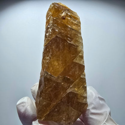 Natürlicher Honig Calcit Kristall, gelb orange Erongo, Namibia 80*39*34mm #12707