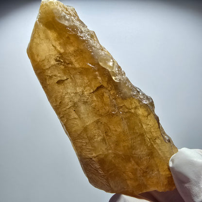 Natürlicher Honig Calcit Kristall, gelb orange Erongo, Namibia 85*36*20mm #12709