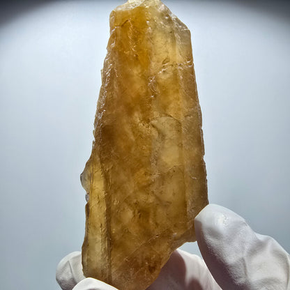 Natürlicher Honig Calcit Kristall, gelb orange Erongo, Namibia 85*36*20mm #12709