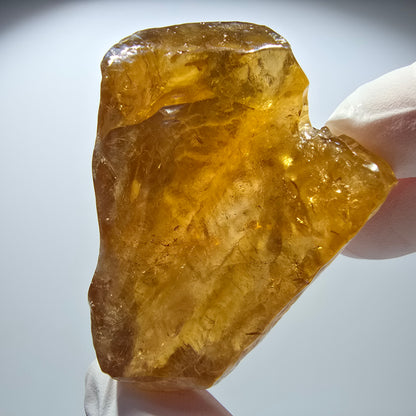 Natürlicher Honig Calcit Kristall, gelb orange Erongo, Namibia 56*44*28mm #12710