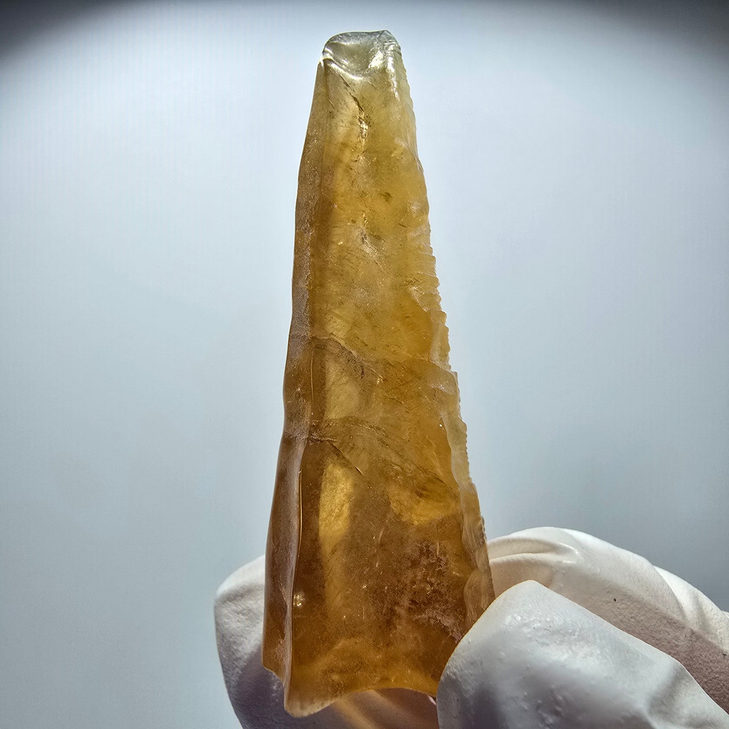Natürlicher Honig Calcit Kristall, gelb orange Erongo, Namibia 56*23*17mm #12711