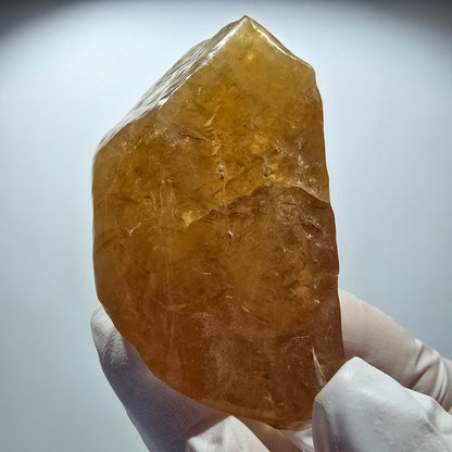 Natürlicher Honig Calcit Kristall, gelb orange Erongo, Namibia 77*82*50mm #12712