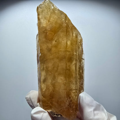 Natürlicher Honig Calcit Kristall, gelb orange Erongo, Namibia 106*59*43mm #12713