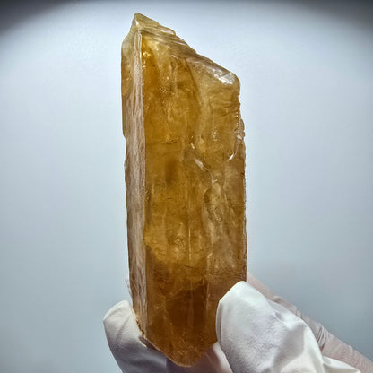 Natürlicher Honig Calcit Kristall, gelb orange Erongo, Namibia 106*59*43mm #12713