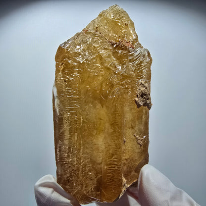 Natürlicher Honig Calcit Kristall, gelb orange Erongo, Namibia 106*59*43mm #12713