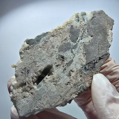Prehnit Kugel, Calcit Würfel, Quarz auf Matrix Goboboseb, Namibia 94*57*31mm #12733