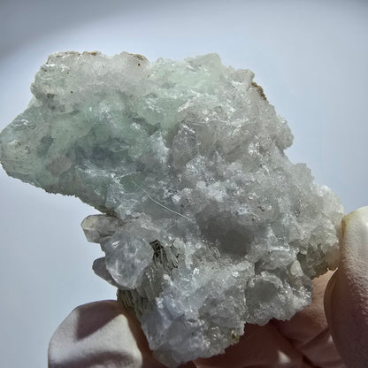 Prehnit Kugel, Calcit Würfel, Quarz auf Matrix Goboboseb, Namibia 48*37*20mm #12754
