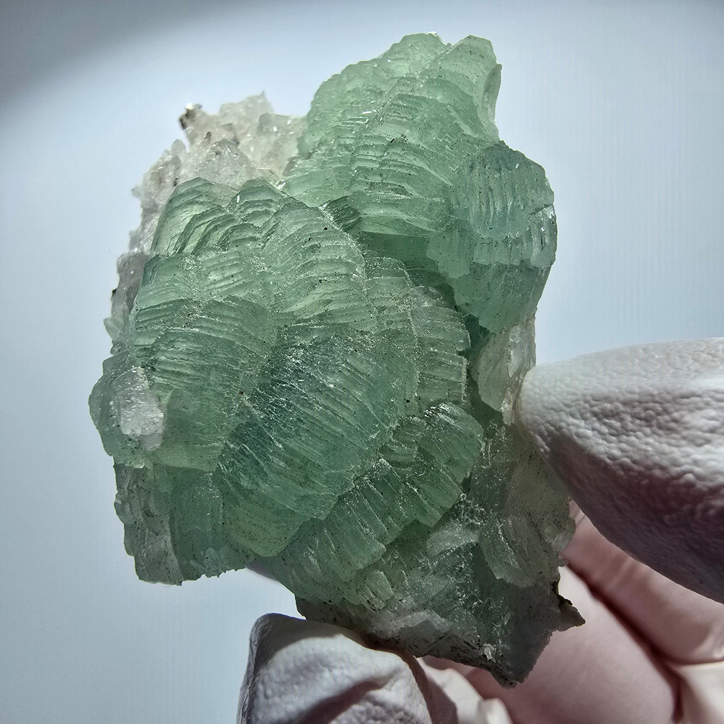Prehnit Kugel, Calcit Würfel, Quarz auf Matrix Goboboseb, Namibia 59*36*30mm #12760