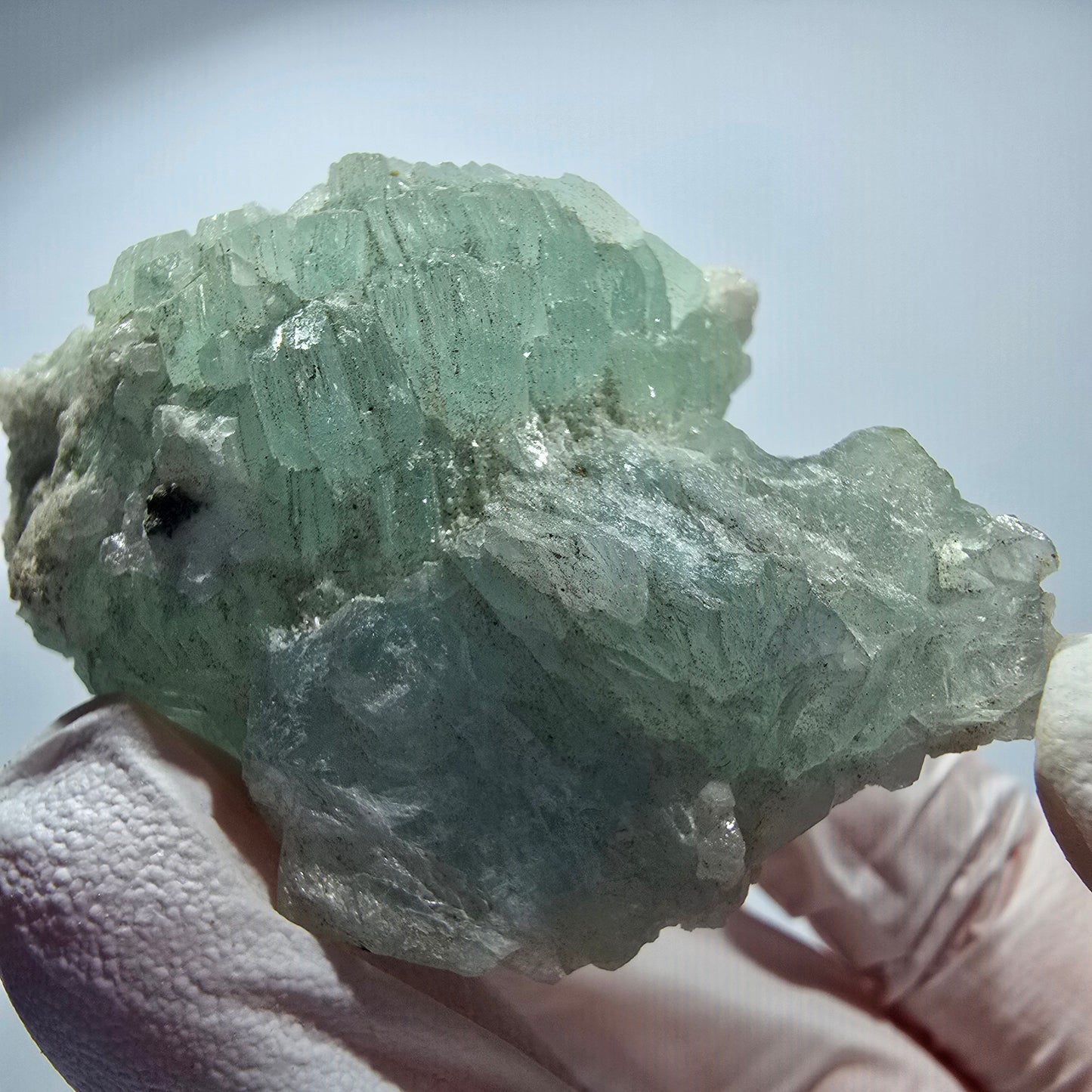 Rare Prehnite Sphere, Quartz Specimen - old find Goboboseb, Namibia 57*35*31mm #12764