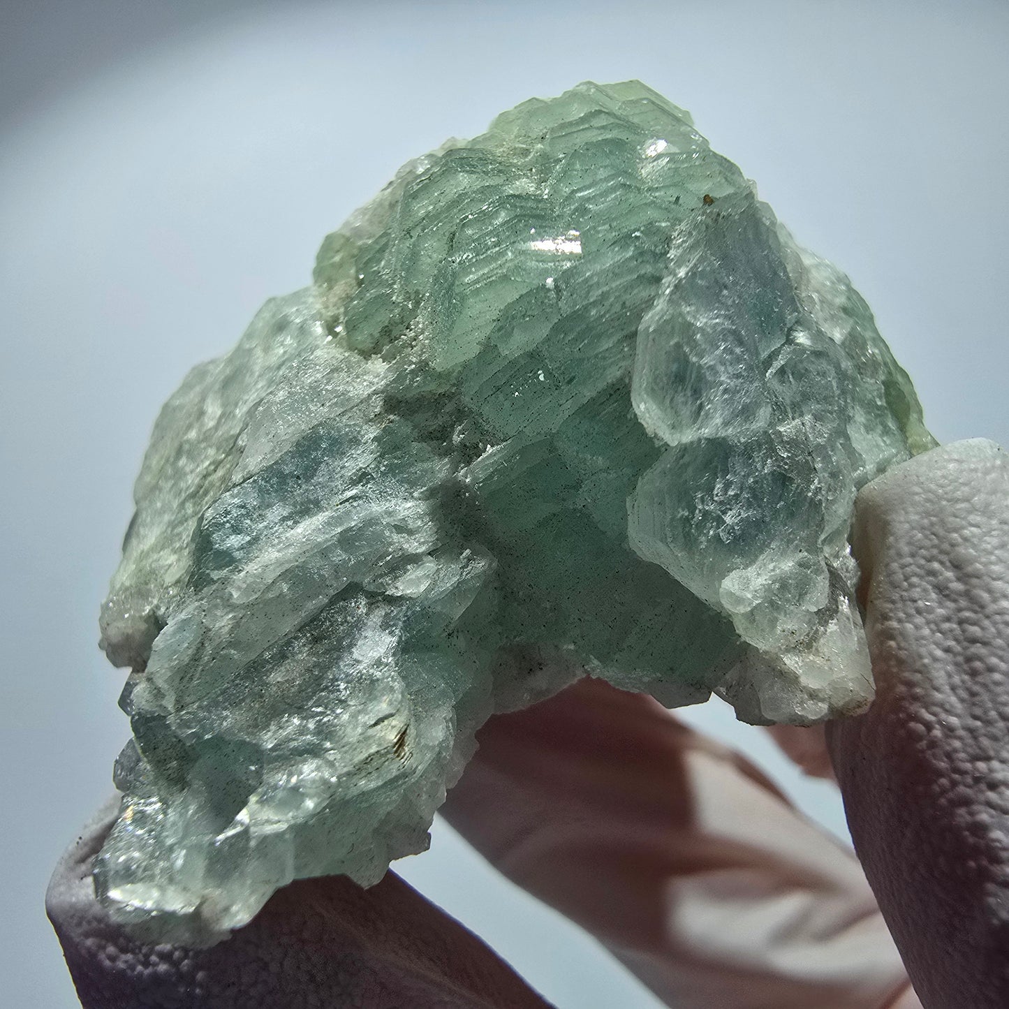 Rare Prehnite Sphere, Quartz Specimen - old find Goboboseb, Namibia 57*35*31mm #12764