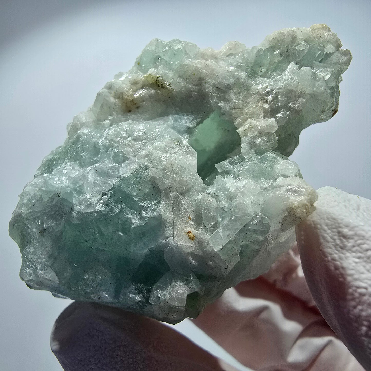 Rare Prehnite Sphere, Quartz Specimen - old find Goboboseb, Namibia 57*35*31mm #12764