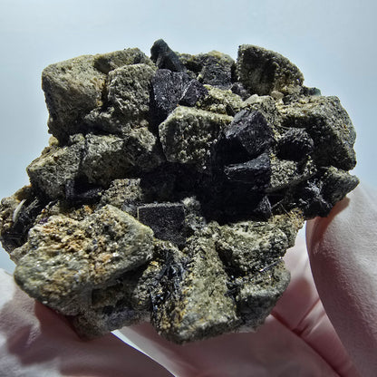 Fluorite, Goshenite, Tourmaline Schorl, Orthose Muscovite Erongo Namibie 51*44*29mm #12786