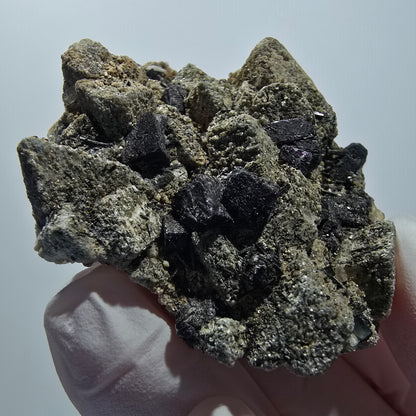 Fluorite, Goshenite, Tourmaline Schorl, Orthose Muscovite Erongo Namibie 51*44*29mm #12786