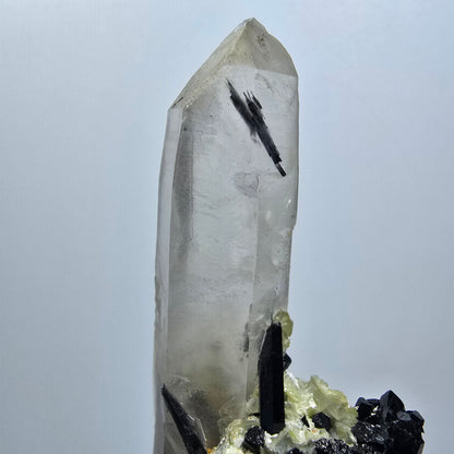 Seltene Rauchquarz, Schörl Turmalin, Muskovit Stufe Erongo Namibia 71*34*26mm #12791