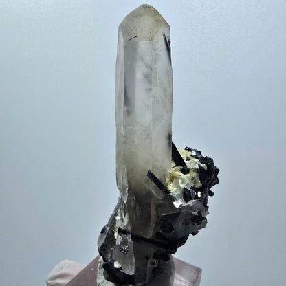 Seltene Rauchquarz, Schörl Turmalin, Muskovit Stufe Erongo Namibia 71*34*26mm #12791