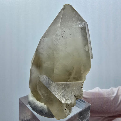 Seltene Rauchquarz, Phantom Fluorit, Hyalit Opal Stufe Erongo Namibia 51*35*32mm #12792